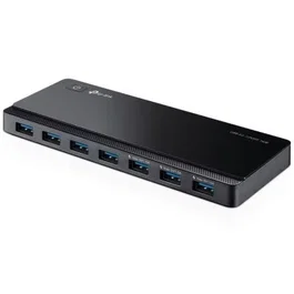 TP-Link UH700 Hub USB 3.0 Portátil de 7 Puertos - Negro - Con Alimentación Externa para Carga Rápida